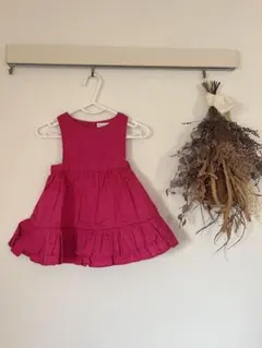 Ralph Lauren ラルフローレン フリル ワンピース ピンク 70