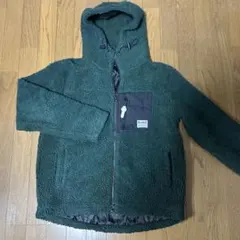 ADMix ダークグリーン ボアパーカー