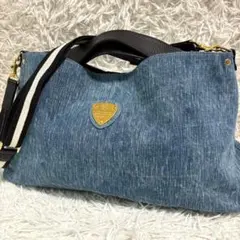 新品！ATAO 国産デニム使用 elvy denim ショルダーバッグ A4 - メルカリ