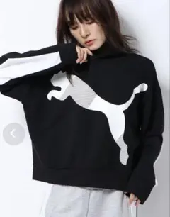 PUMA フード付きパーカー ブラック 582298 Lサイズ レディース