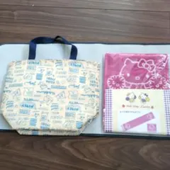 ハローキテイ　カーブスコラボタオルセット リラックマ保冷＆トート2WAYバック