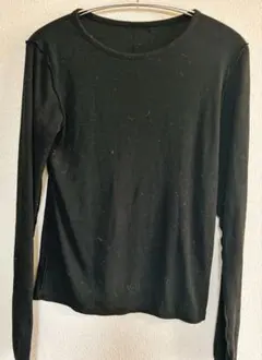 GU ブラック 長袖 Tシャツ Sサイズ