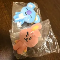 BT21 Fuwa Fuwa Mascot COOKY&KOYA