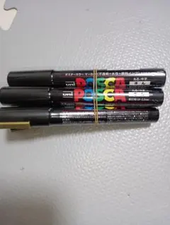 uni POSCA ポスカ 中字 丸芯 きん 5本セットのサムネイル