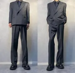 Christian Dior セットアップ　ダブル　ダークグレー