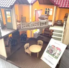 シルバニアファミリー あかりの灯る大きなお家 ドールハウス 家具付き 箱付き