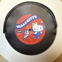 【新品未使用】ハローキティ レコード型ポーチ