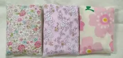 花柄★ミニポケットティッシュケース3個セット