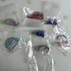 サンリオキャラクターズ　レトロミニ　定規&分度器キーホルダー　7種