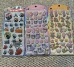 コットンパフィシール　うるちゅるポップシール　3枚セット