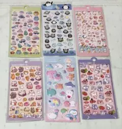 立体シール 6枚セット デコレーション　第二弾