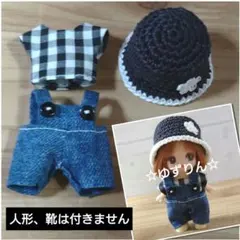 39.ぷちリカちゃん みつごの赤ちゃん 着せ替え服 トップス＆サロペット