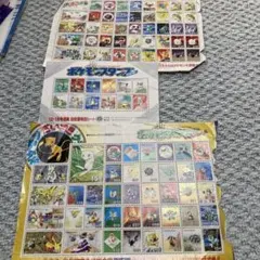 平成レトロ　初期ポケットモンスター スタンプシート セット　切手風シート