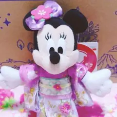 ミニー　ぬいぐるみバッジ　お正月.2026　ディズニー ♡