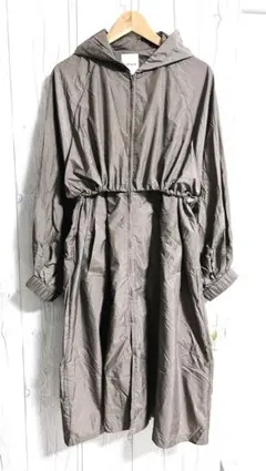 LEPSIM フード付き ナイロンコート スプリングコート フーディ レプシィム