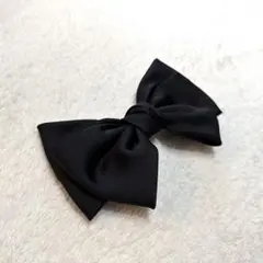 リボンバレッタ ブラック CLIP PARIS