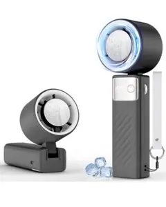 ハンディファン【-20℃瞬間冷却】,扇風機 ハンディ冷感プレート付き