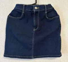 ダークブルー デニム タイトスカート Mサイズ