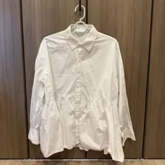ロペピクニック 長袖 ブラウス ペプラム 白 ホワイトのサムネイル