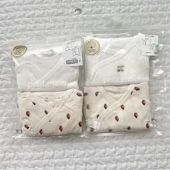 ☆ 新品 petit main コンビ肌着 短肌着 セット アイボリー