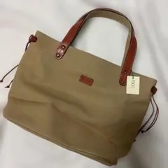 新品　genten g-colors ジーカラーズ 帆布レザートートバッグのサムネイル