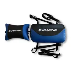 EXRACINGゲーミングチェアヘッドレスト・ランバーサポート 青 002