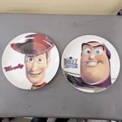 未使用　トイ・ストーリー　プレート　ウッディ　バズ