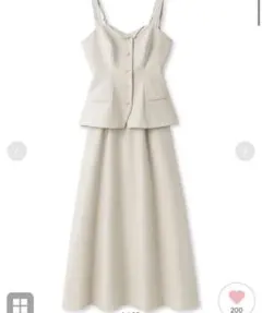 美品　スナイデル　ジレコルセットジャンスカ　ワンピース