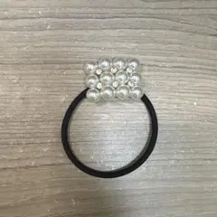 パール風ヘアゴム　上品　大人っぽい