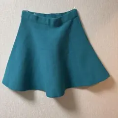 DouDou ターコイズ フレアスカート FREEサイズのサムネイル