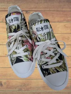 【未使用】コンバース オールスター アロハシャツ 花柄　美品