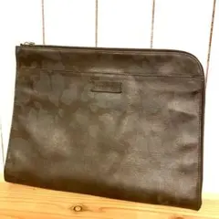 ♯351 ZANELLATO クラッチバッグ セカンドバッグヒョウ柄イタリア製