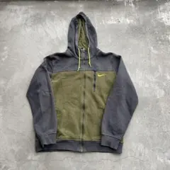 00s NIKE 希少カラーarchiveジップパーカーY2Kテック系レギュラー