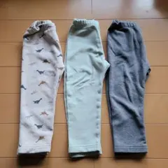 UNIQLO 裏起毛パンツ 90サイズ3本セット