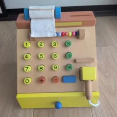 森のあそび道具シリーズ【森のレジスター】 木のおもちゃ　レジ
