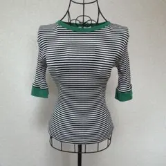 センスオブプレイス　半端丈　５部袖前後　カットソー　春夏　フリーサイズ　リブ