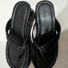 レディース厚底トングサンダル美品✨24