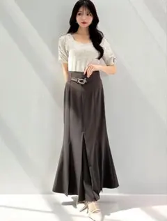 RESEXXY ファブリックフォールドスカート