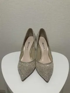DIANA ダイアナ グリッターチュールパンプス 24cm 箱付き