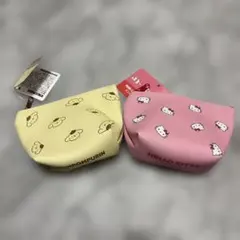 ハローキティ ポムポムプリン　ミニポーチ ピンク