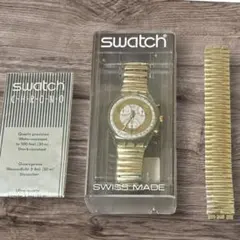 Swatch Chrono クロノグラフ 腕時計 527 スイス製 純正ケース… - メルカリ
