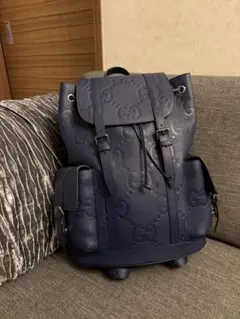 GUCCI Jumbo GG エンボス レザー バックパックのサムネイル