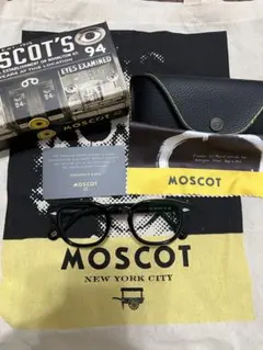 【o0_00様専用】美品 MOSCOT LEMTOSH ブラック クリアレンズ