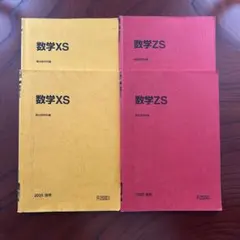 駿台　東大クラス XS,ZS前期後期教材 駿台 東大・京大・医学部コース 数学XS テキスト 2022 前期/後期 計2冊