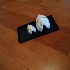白い羊の置物セット