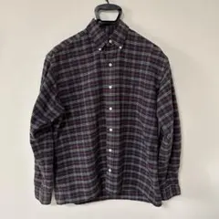Ralph Lauren ネイビー系チェック柄シャツ Sサイズ