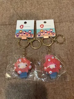 サンリオ ミャクミャク 立体マスコット　クリア　キーホルダー　キティ　マイメロ