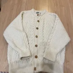 Freaks Store/アイボリー ケーブル編み カーディガン