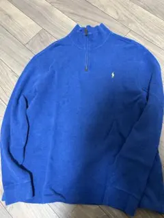 Polo Ralph Laurenラルフローレンジッパー付き トレーナー 青XL