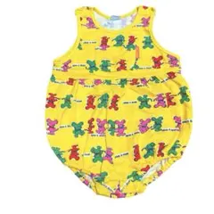 MINI-K BABY ロンパースイエロー　平成レトロ　ダルマオール　y2kのサムネイル